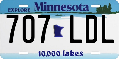 MN license plate 707LDL