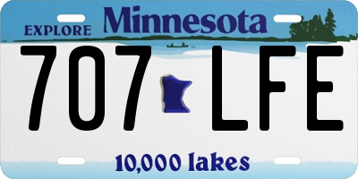 MN license plate 707LFE