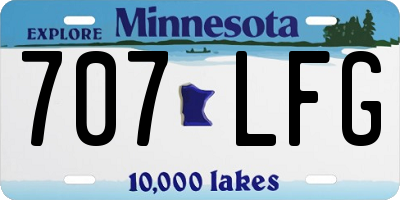 MN license plate 707LFG