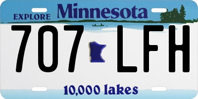 MN license plate 707LFH