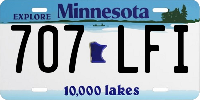 MN license plate 707LFI