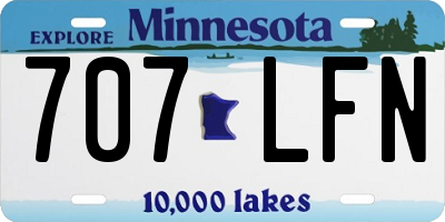 MN license plate 707LFN