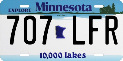 MN license plate 707LFR