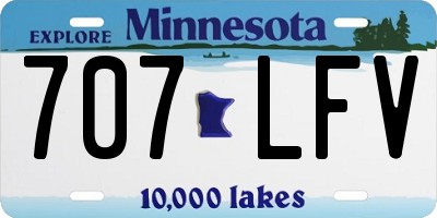 MN license plate 707LFV