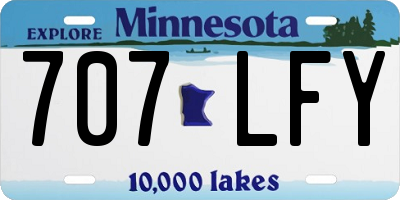 MN license plate 707LFY