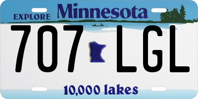 MN license plate 707LGL