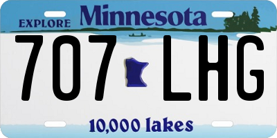 MN license plate 707LHG