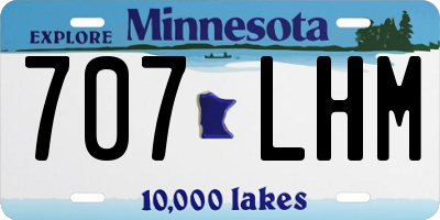 MN license plate 707LHM