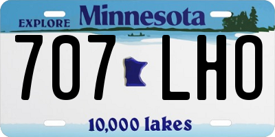 MN license plate 707LHO