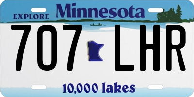 MN license plate 707LHR