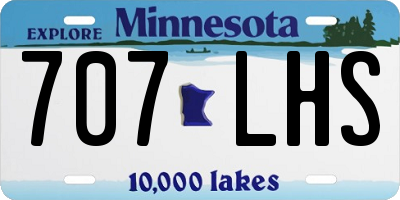 MN license plate 707LHS