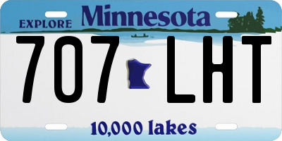 MN license plate 707LHT