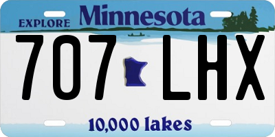 MN license plate 707LHX