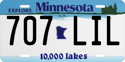 MN license plate 707LIL
