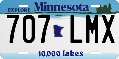 MN license plate 707LMX