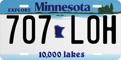 MN license plate 707LOH