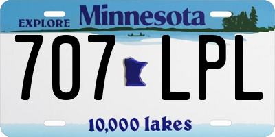 MN license plate 707LPL