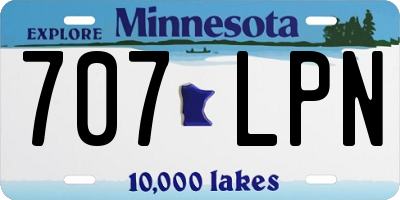 MN license plate 707LPN