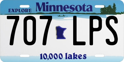 MN license plate 707LPS