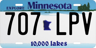 MN license plate 707LPV