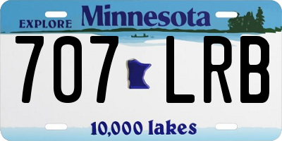 MN license plate 707LRB