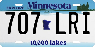 MN license plate 707LRI