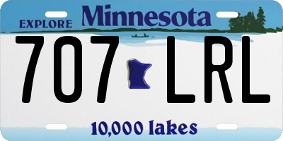 MN license plate 707LRL