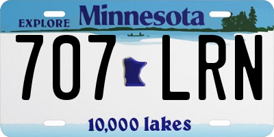 MN license plate 707LRN