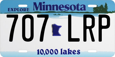 MN license plate 707LRP
