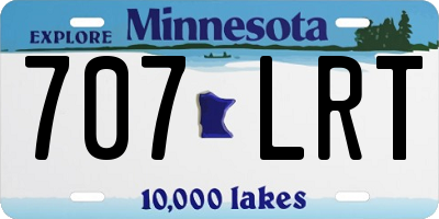 MN license plate 707LRT