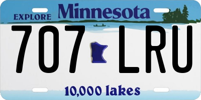 MN license plate 707LRU