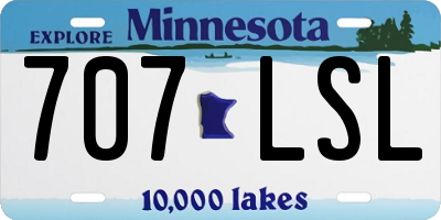 MN license plate 707LSL