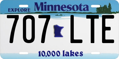 MN license plate 707LTE