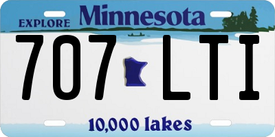 MN license plate 707LTI
