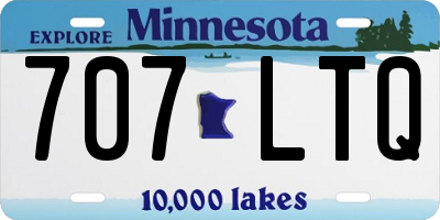 MN license plate 707LTQ