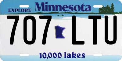 MN license plate 707LTU