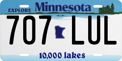 MN license plate 707LUL