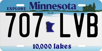 MN license plate 707LVB