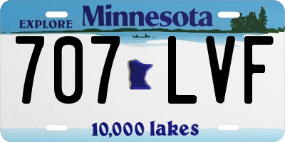 MN license plate 707LVF