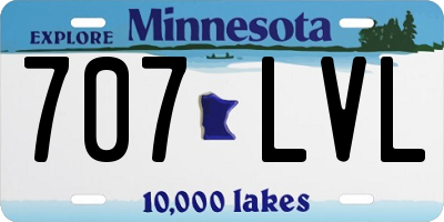MN license plate 707LVL