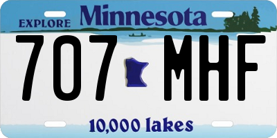MN license plate 707MHF