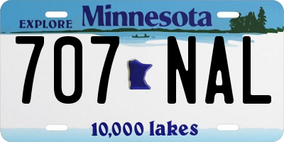 MN license plate 707NAL