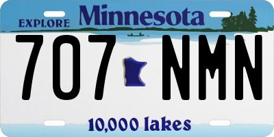MN license plate 707NMN