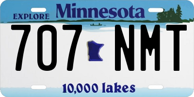 MN license plate 707NMT