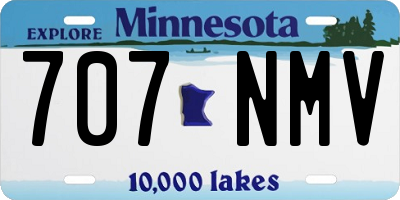 MN license plate 707NMV