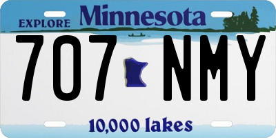 MN license plate 707NMY