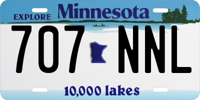MN license plate 707NNL