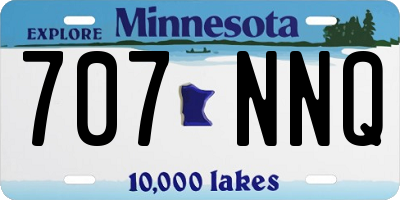 MN license plate 707NNQ