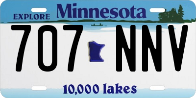 MN license plate 707NNV
