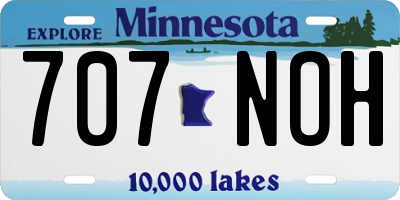MN license plate 707NOH